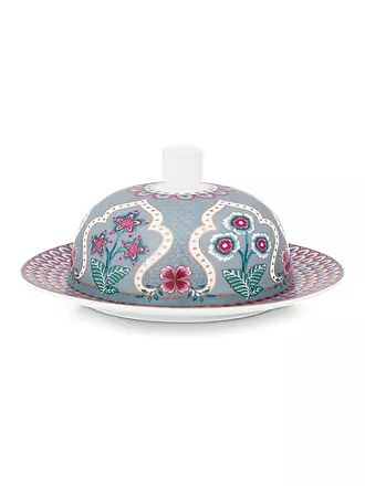 PIP STUDIO | Butterdose rund 17x8cm FLOWER FESTIVAL Light Blue | 